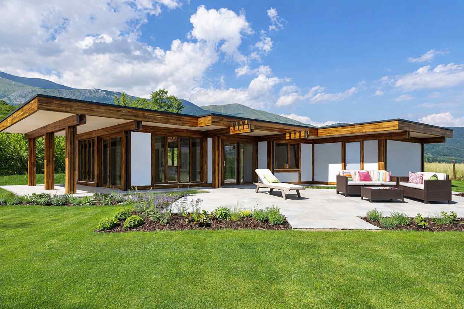 Villa in legno Iroko